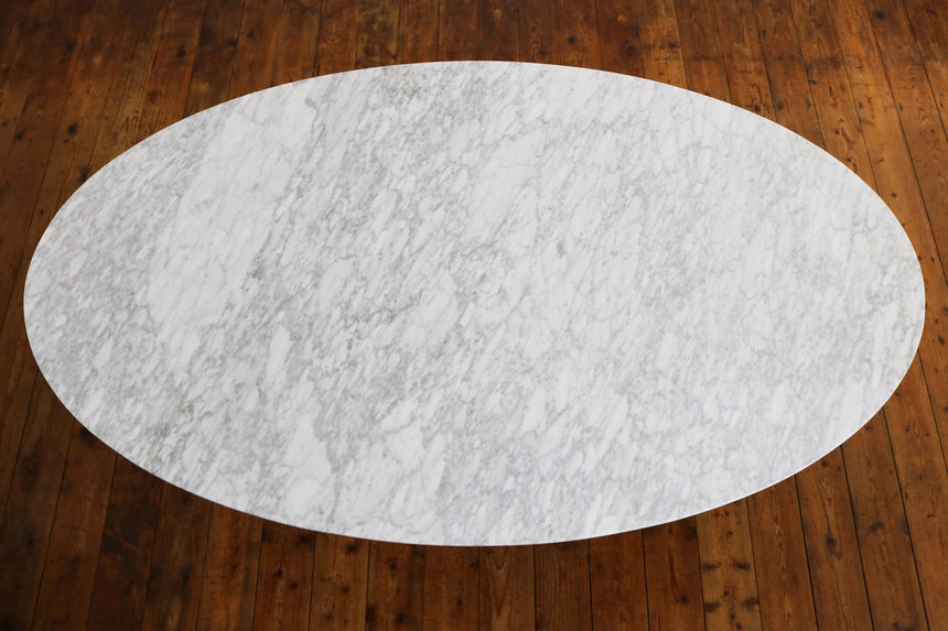 Tulip tafel ovaal "Carrara" marmer 200cm